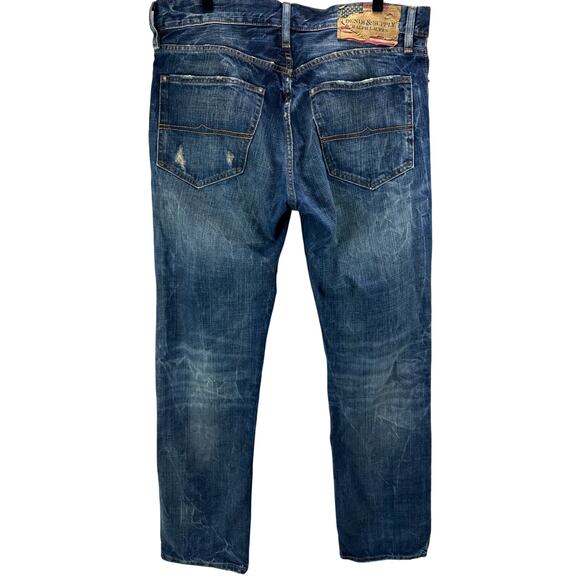 Ralph Lauren Denim & Supply Men’s Jeans Size 34x32 Distressed Straight - Picture 2 of 5